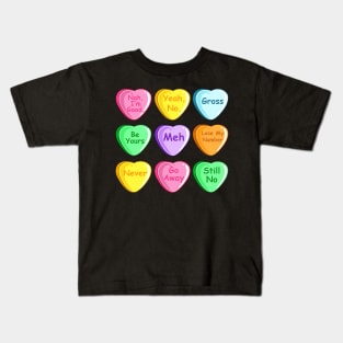 Candy Sweet Hearts Love Valentines Day Shirt Women Girls Kids T-Shirt